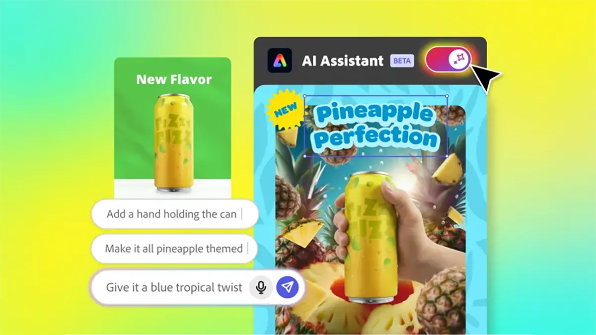 Adobe Assistent in Aktion